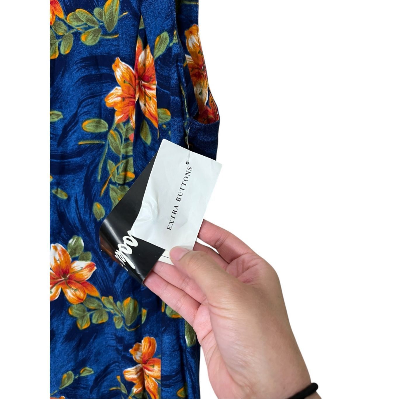 Other Vintage Jamie Brooke 90s Blue Flower Print Maxi Dress Size 13 Size M / US 6-8 / IT 42-44 - 4 Thumbnail