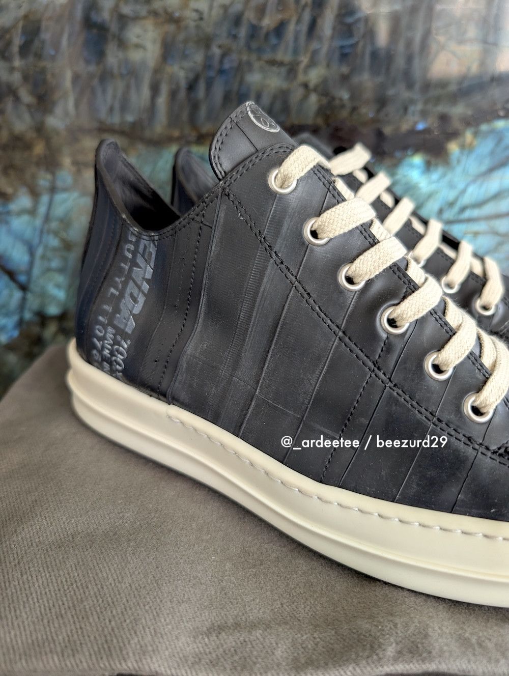 Rick Owens 💥1/1 SAMPLE MATISSE DI MAGGIO RUBBER RAMONES LOW FW24 Size US 8 / EU 41 - 5 Thumbnail