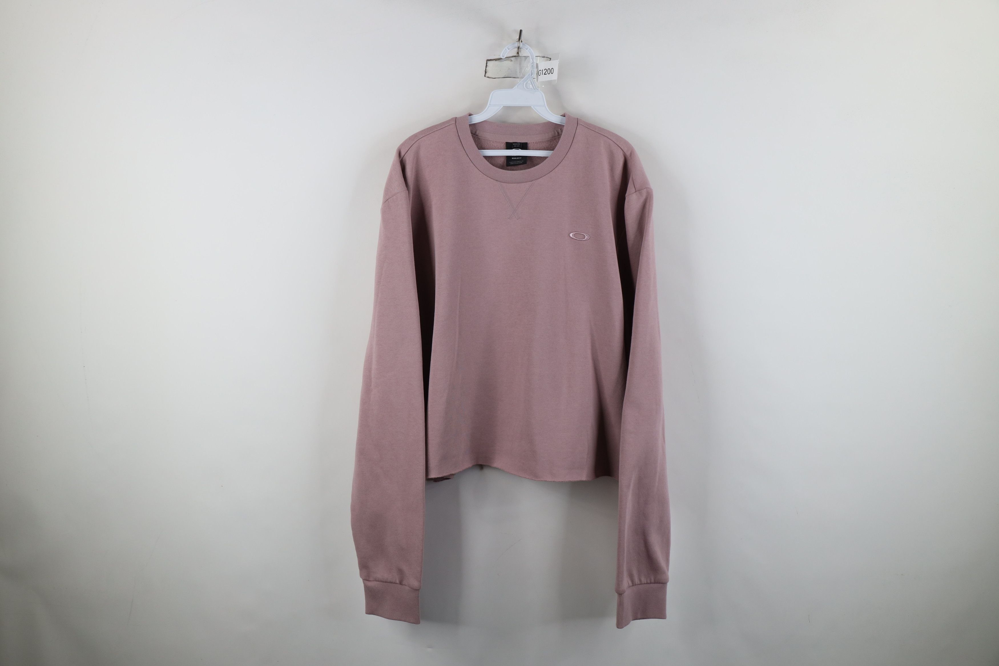 Oakley Vintage Y2K Oakley Cropped Crewneck Sweatshirt Blush Pink Size XXL / US 16-18 / IT 52-54 - 1 Thumbnail