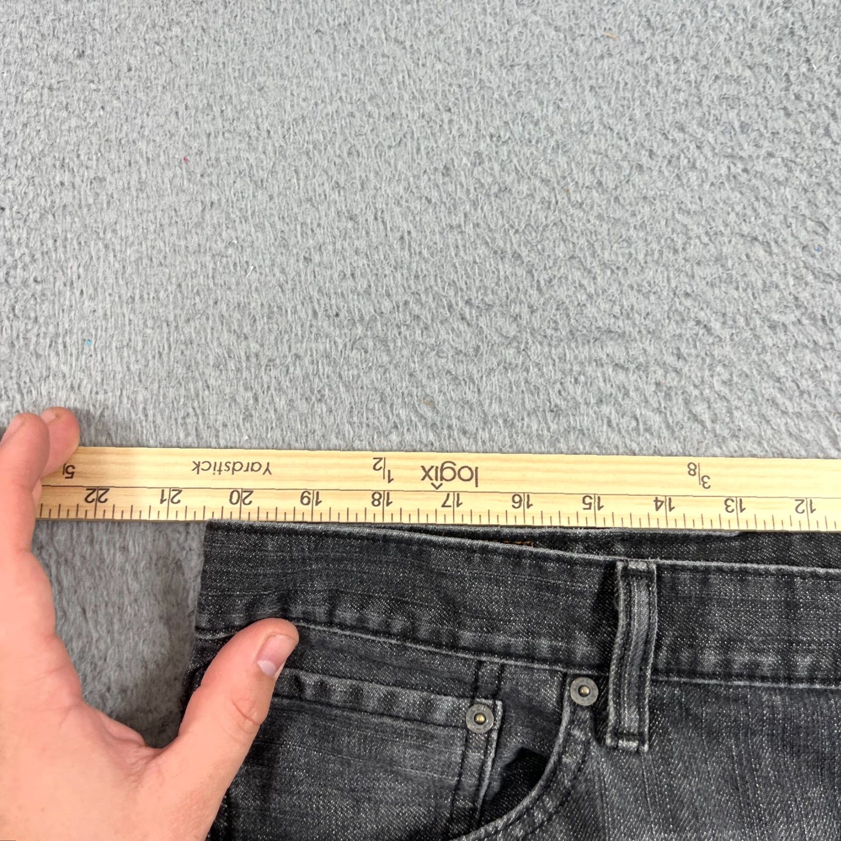 Denime VINTAGE Levis 505 Jeans Men 40x32 Straight Fit Dark Denim Casual Regular Fit Size US 40 / EU 56 - 5 Thumbnail