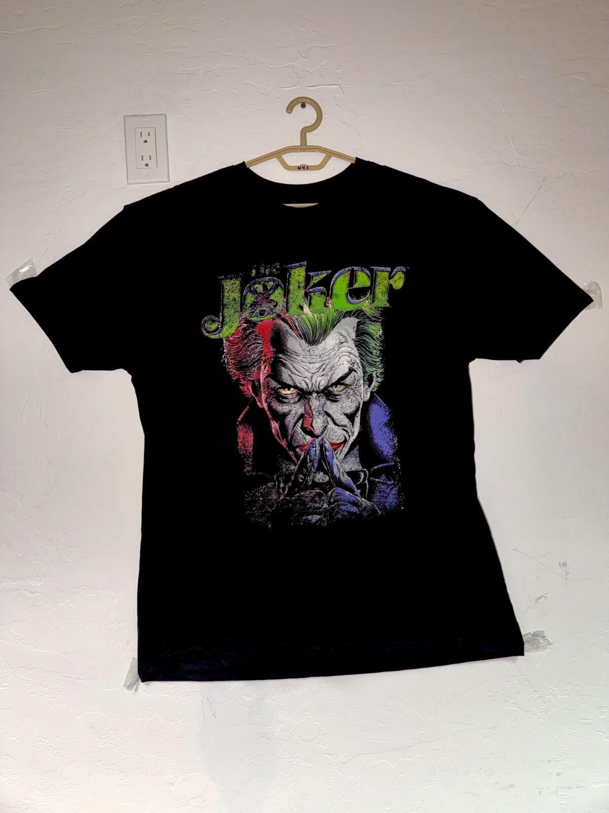 Unknown London Black Joker Graphic T-Shirt with Front and Back Print Size ONE SIZE - 1 Thumbnail