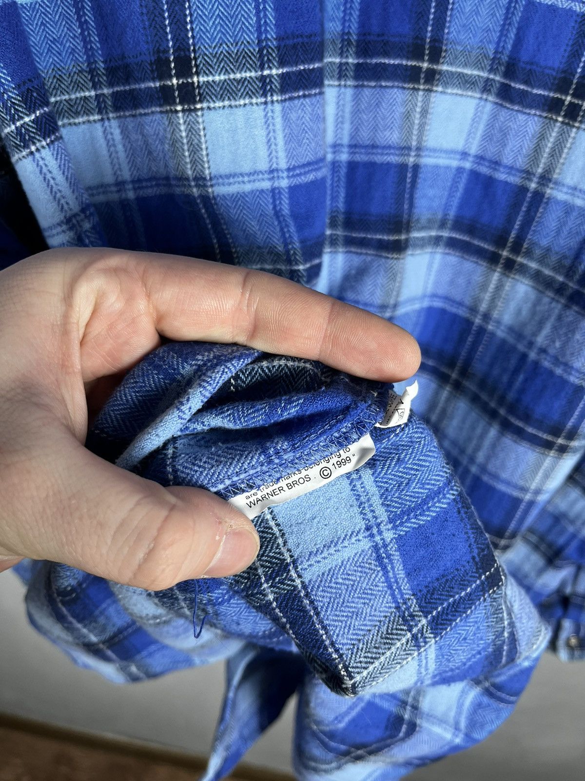 Vintage × Warner Bros Looney Tunes Shirt Button Up Flannel Merrie Melodies Size US XL / EU 56 / 4 - 12 Thumbnail