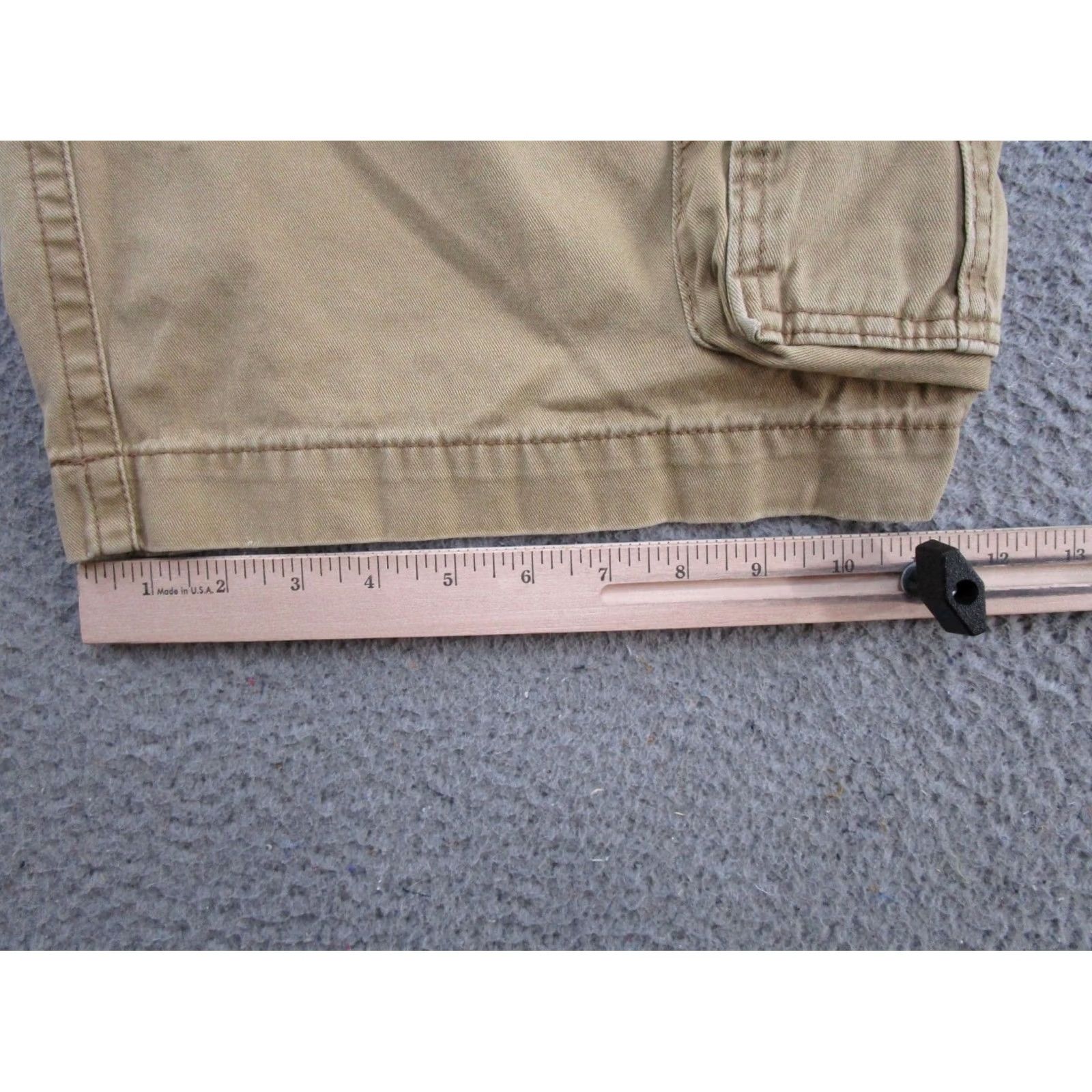 Vintage VINTAGE Aeropostale Mens Baggy Drawstring Cargo Shorts Size 32 Beige Cotton Cargo Pocket 90s Summer Mens Size US 32 / EU 48 - 7 Thumbnail