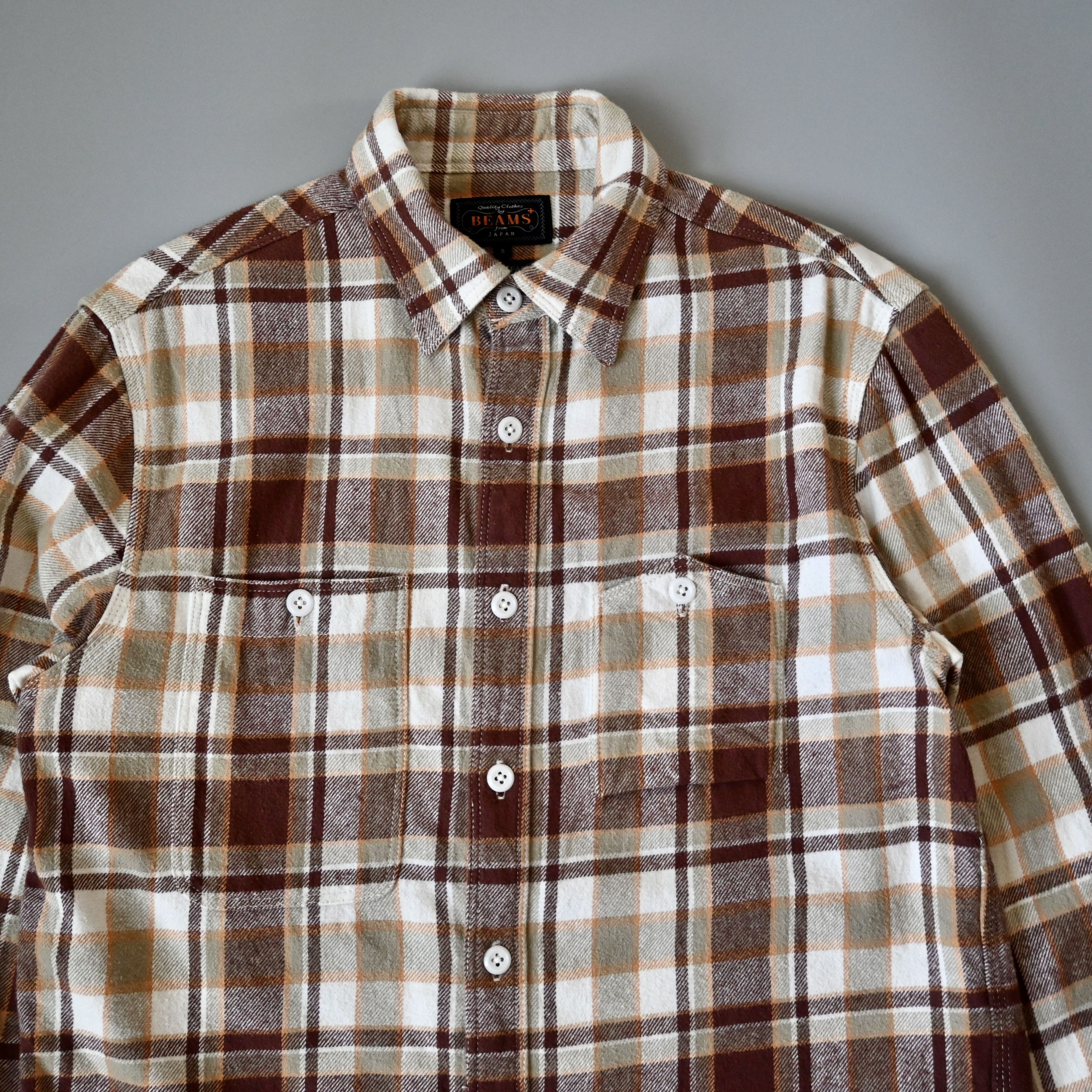 Beams Plus BEAMS PLUS plaid cotton flannel work shirt, S Size US S / EU 44-46 / 1 - 1 Thumbnail