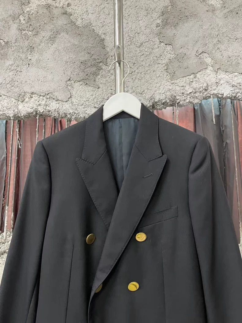 Celine Celine DoubleBreasted Suit Jacket Size US M / EU 48-50 / 2 - 3 Thumbnail