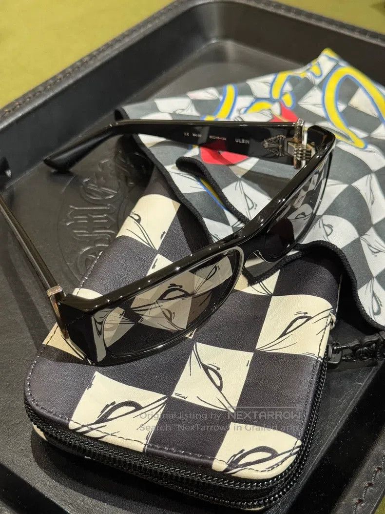 Chrome Hearts CHROME HEARTS Size OS Racing checkered sunglasses glasses Size ONE SIZE - 1 Thumbnail