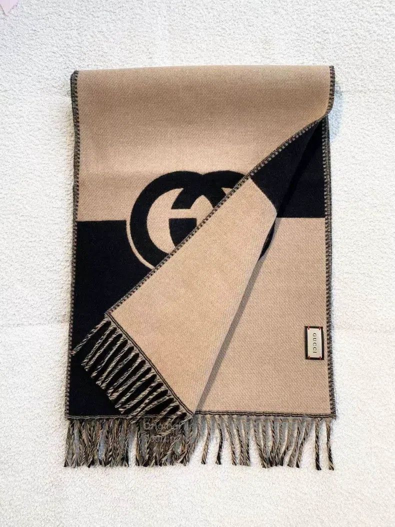 Gucci Gucci Cashmere double-sided scarf Size ONE SIZE - 2 Thumbnail