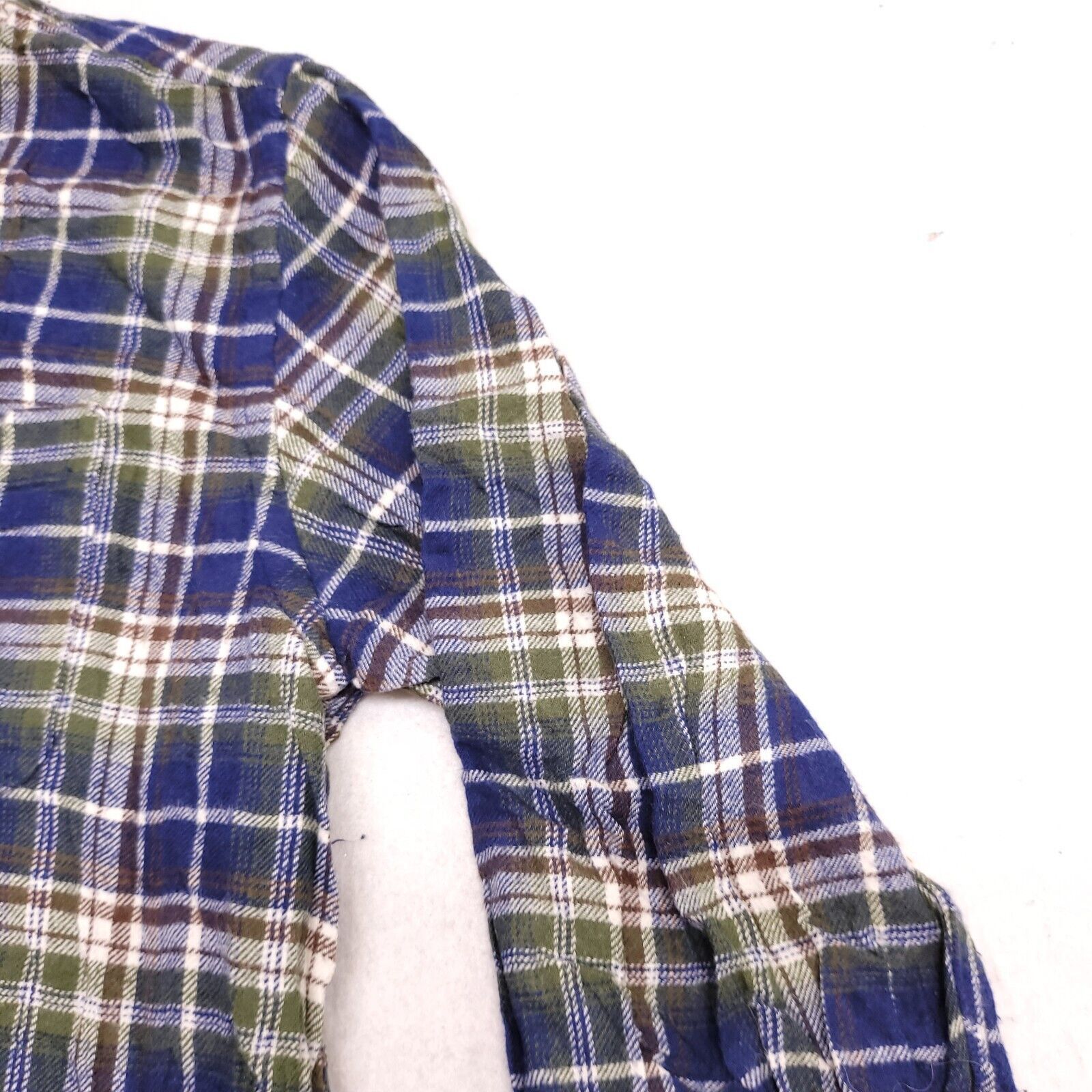 Croft & Barrow Croft & Barrow Madras Flannel Shirt Mens Size Medium M Blue Size US M / EU 48-50 / 2 - 5 Thumbnail