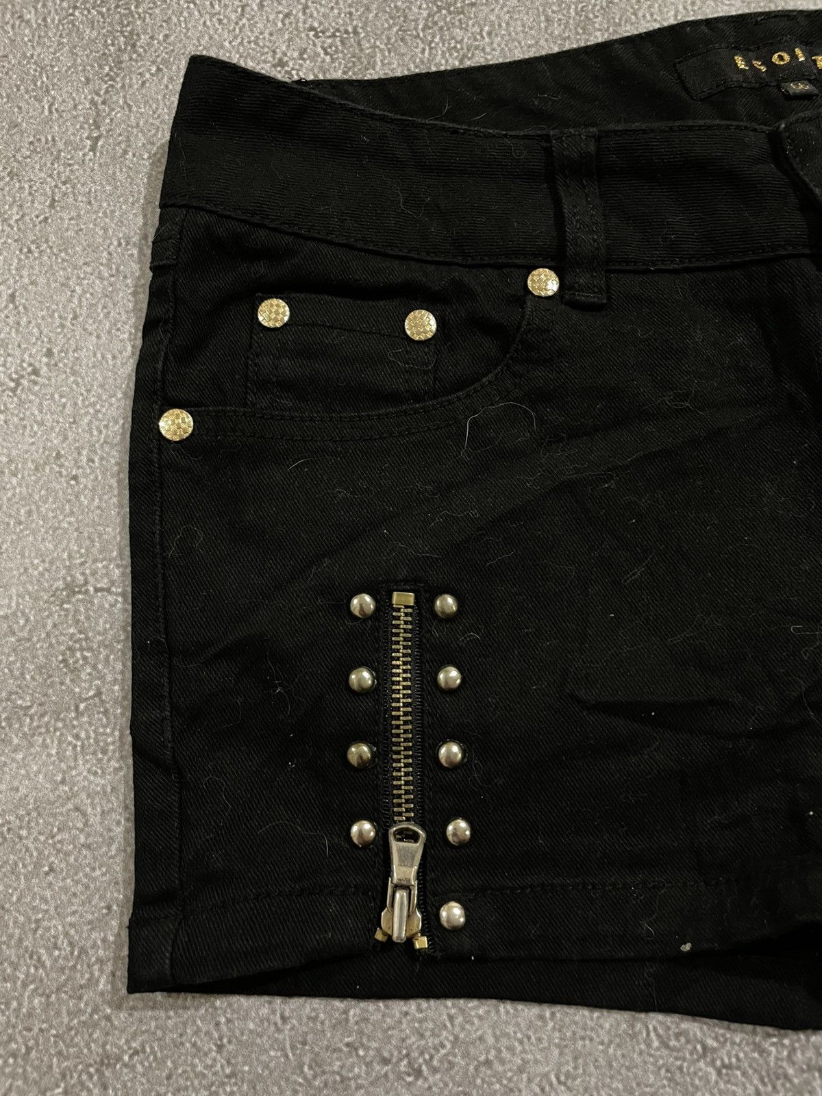 If Six Was Nine × Le Grande Bleu (L.G.B.) × True Religion Egoist Hot Pants Punk style Size 29" - 5 Thumbnail