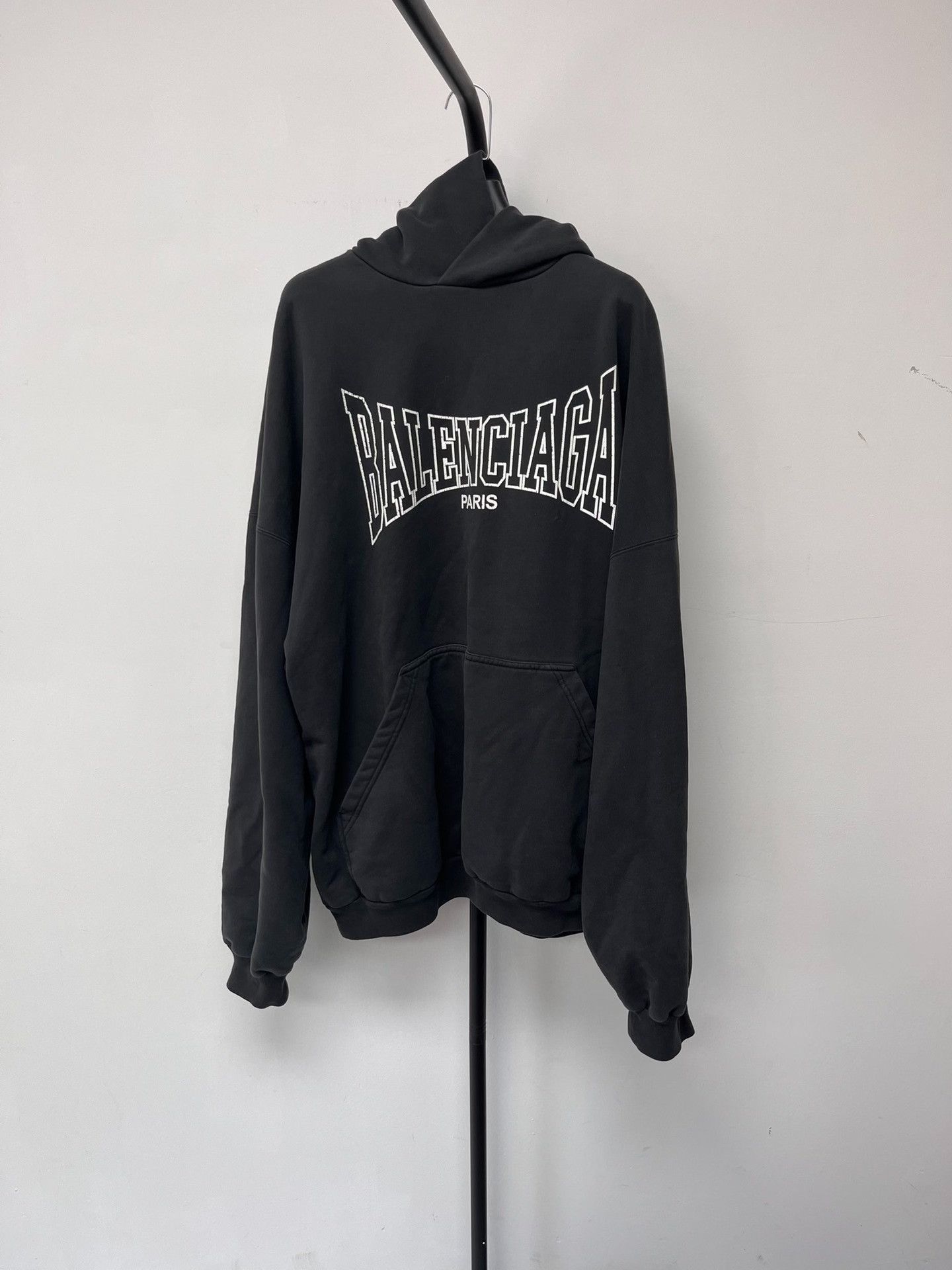 Balenciaga Balenciaga Logo Print Oversized Men's Hoodie Size US M / EU 48-50 / 2 - 1 Thumbnail