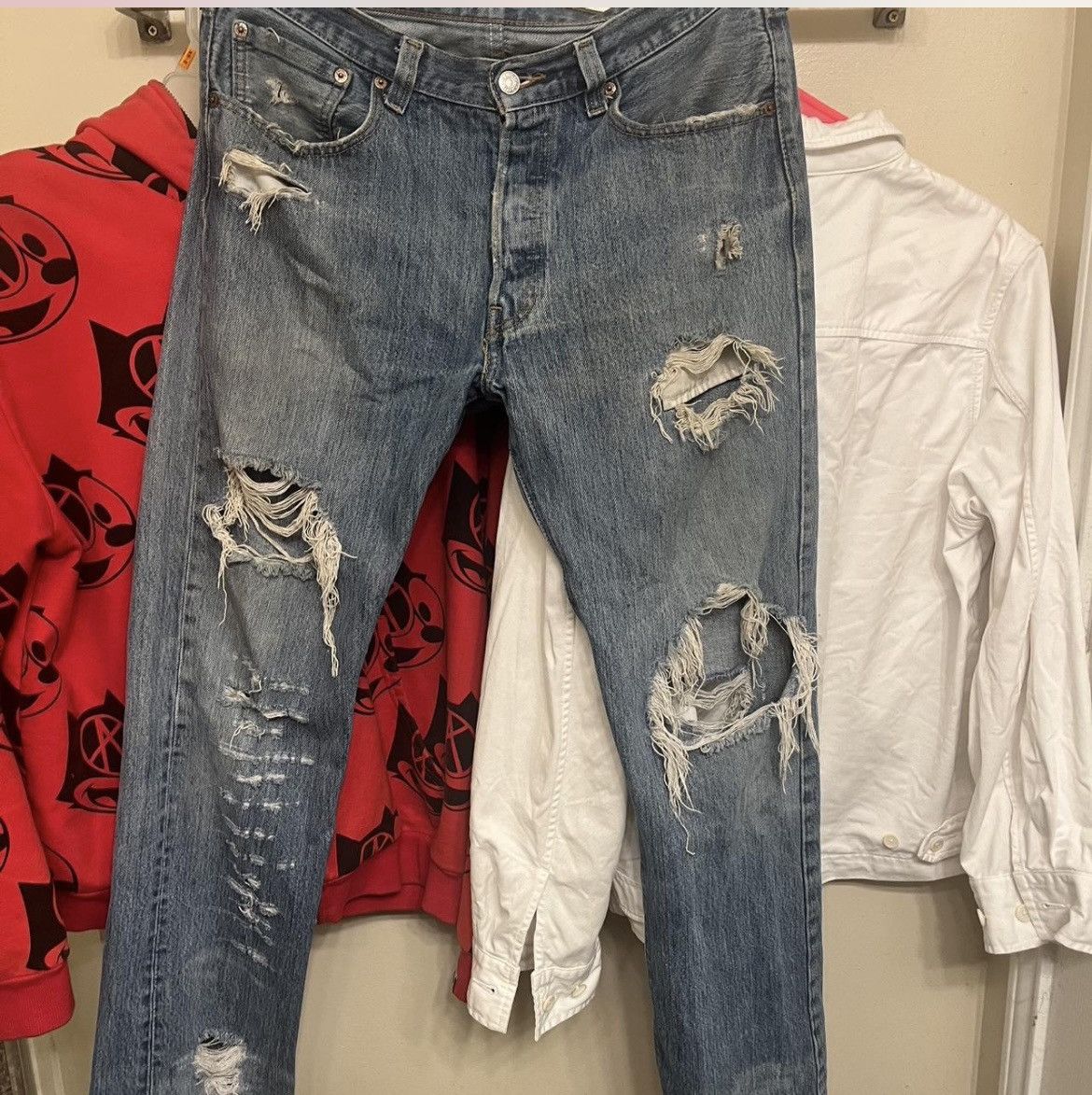 Levi's Levi 501 Skater rips distressed🦦 Size US 32 / EU 48 - 2 Thumbnail
