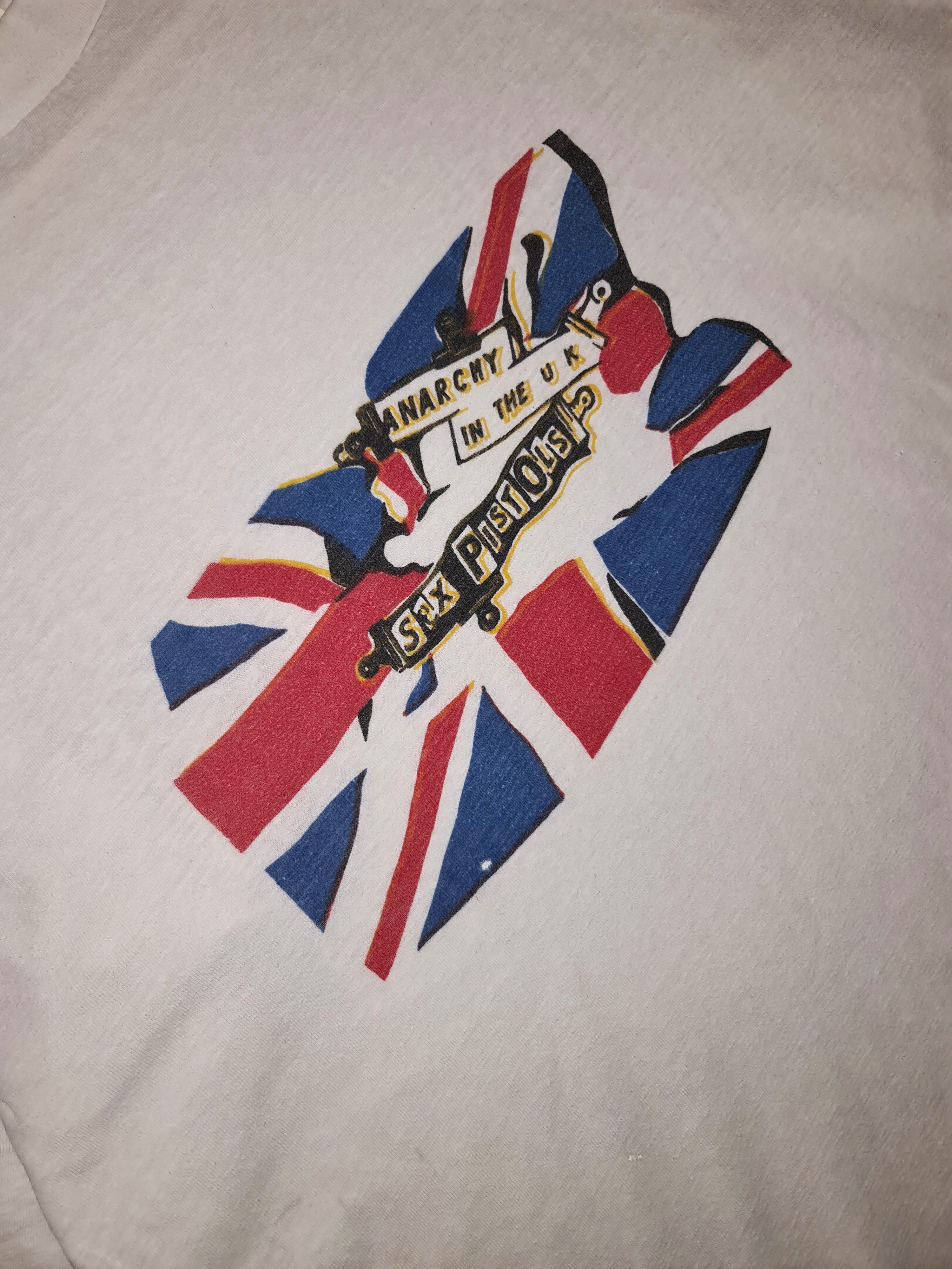 Band Tees 90s Vintage Sex Pistols Anarchy in UK Promo Tshirt Size US L / EU 52-54 / 3 - 4 Thumbnail