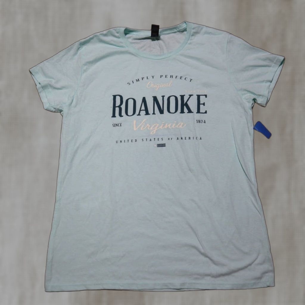 Anvil Roanoke Virginia VA Tee T-Shirt Simply Perfect Women's Large Blue Anvil Shirt Graphic Womens Size L Size L / US 10 / IT 46 - 1 Thumbnail