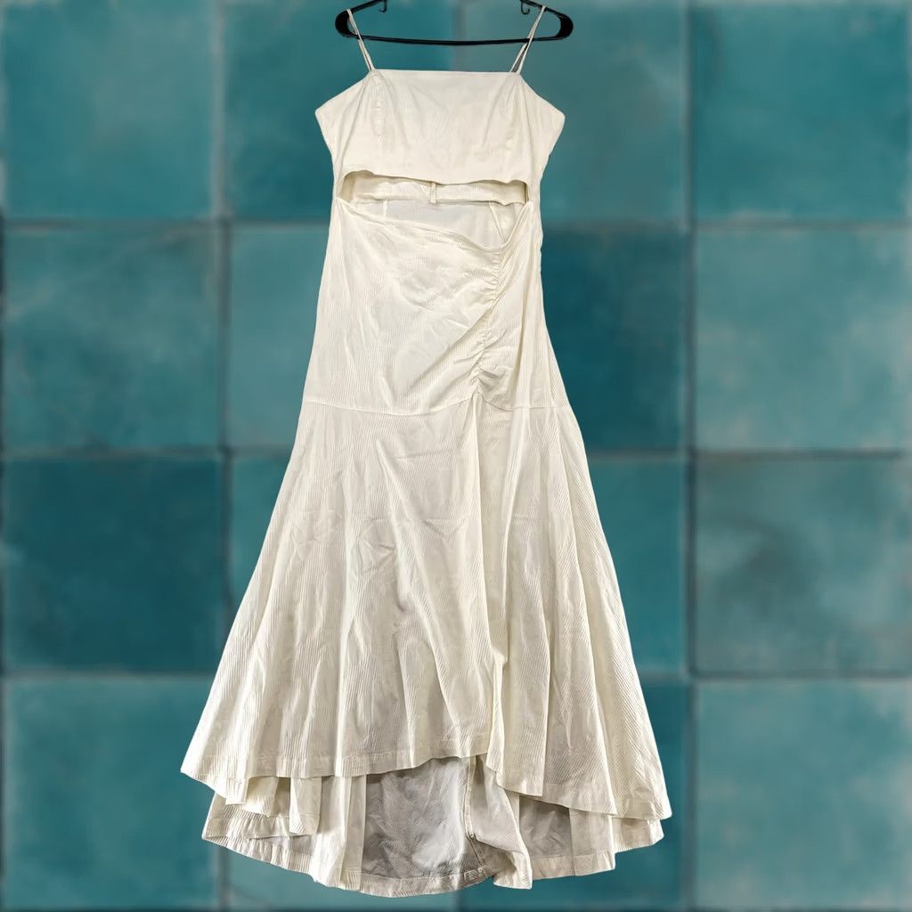 Free People Free People Dress Womens Large Ivory Beachy Boho Summer Ready Cutout Buttons Size L / US 10 / IT 46 - 1 Thumbnail