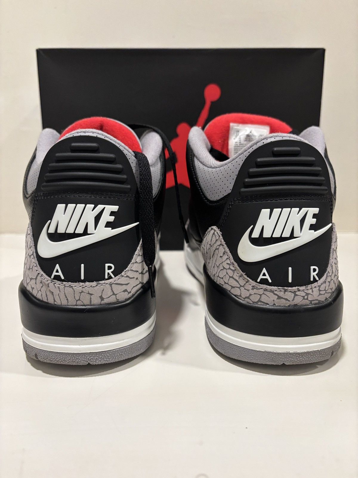 Jordan Brand Jordan 3 Retro OG Black Cement (2024) Size US 12 / EU 45 - 7 Thumbnail
