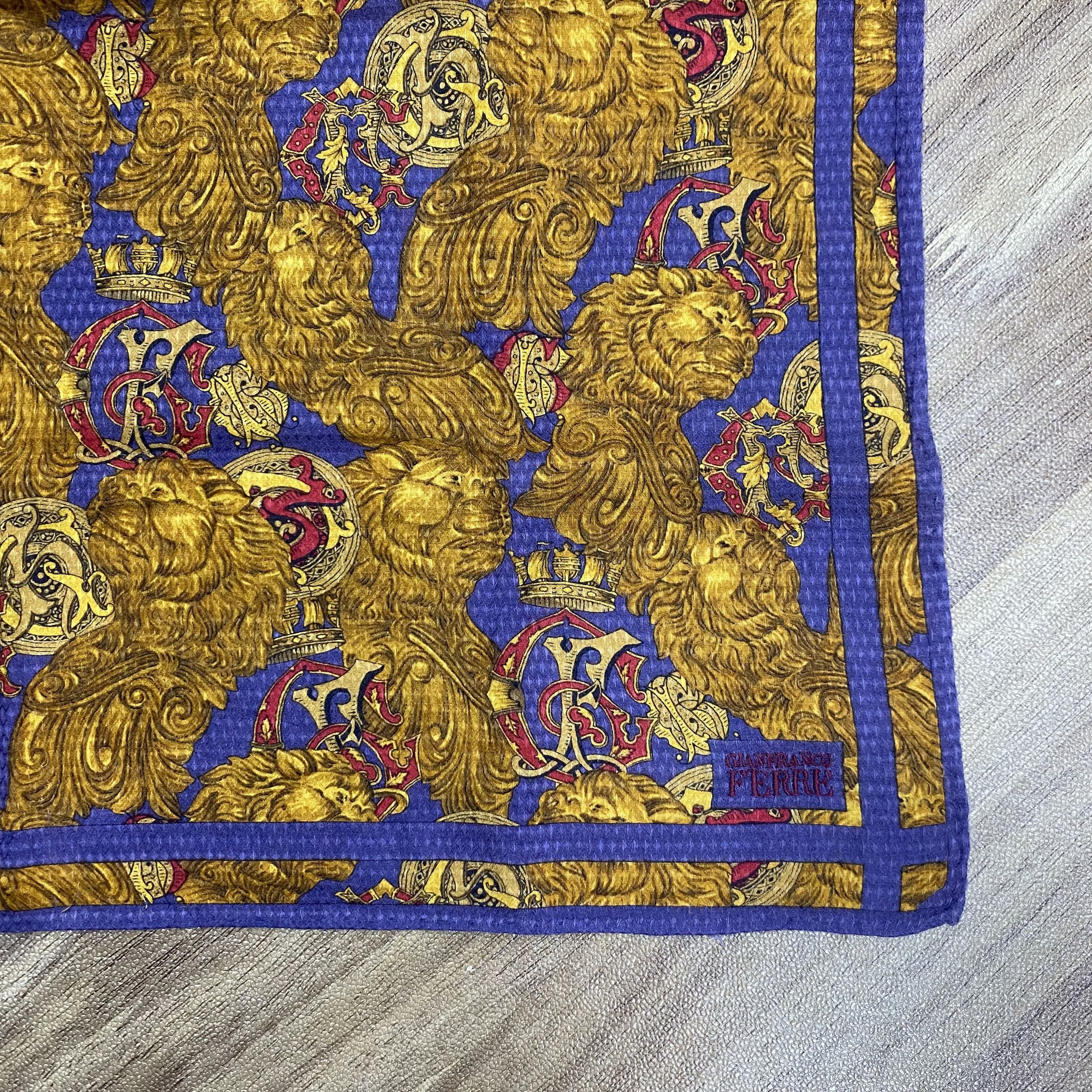 Gianfranco Ferre × Vintage Vintage Gianfranco Ferre Handkerchief Neckerchief H201P Size ONE SIZE - 3 Thumbnail