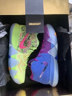 Kyrie 4 cheap confetti fake