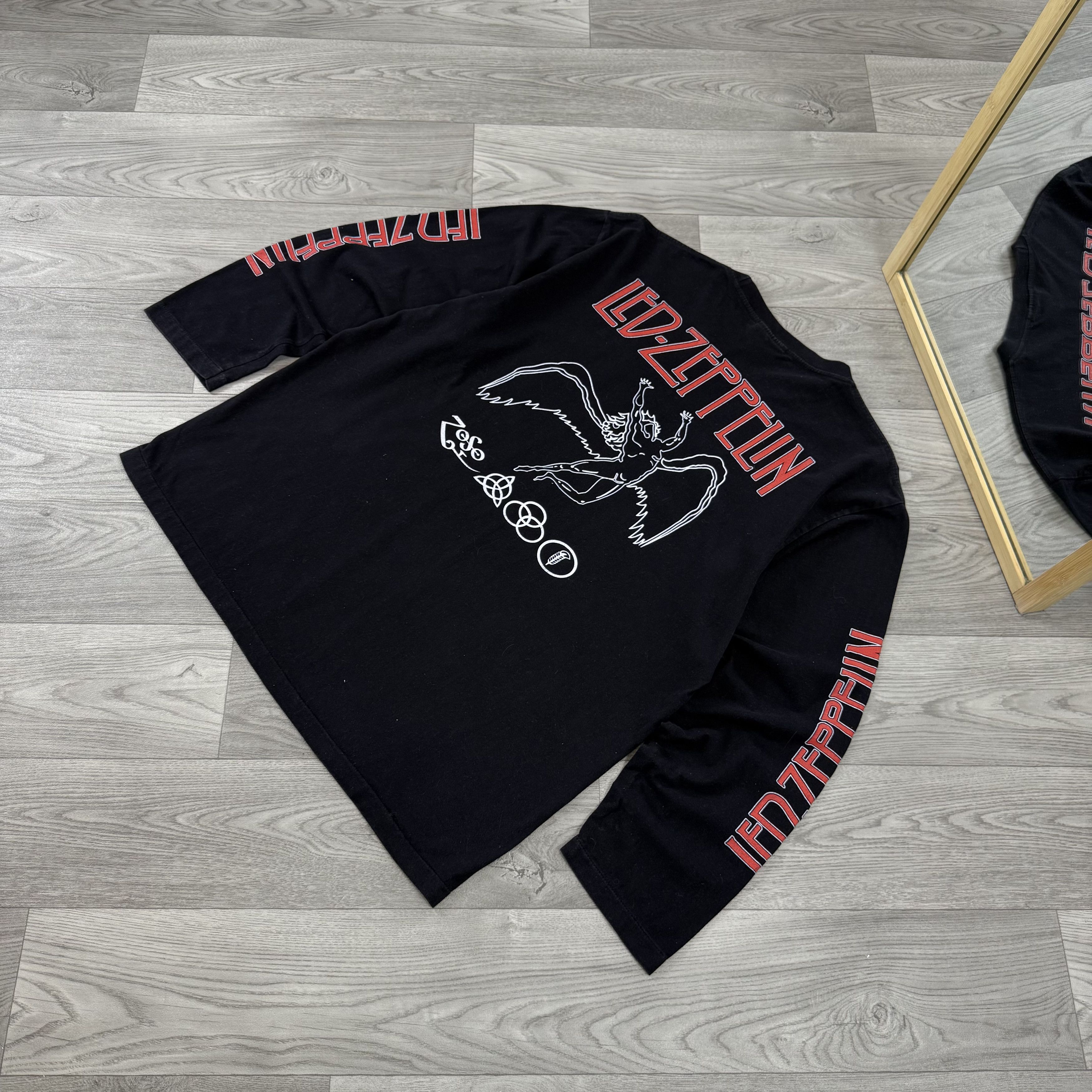 Led Zeppelin Vintage Led Zeppelin 90s Black Graphic Long Sleeve Tee Shirt Size US XL / EU 56 / 4 - 6 Thumbnail