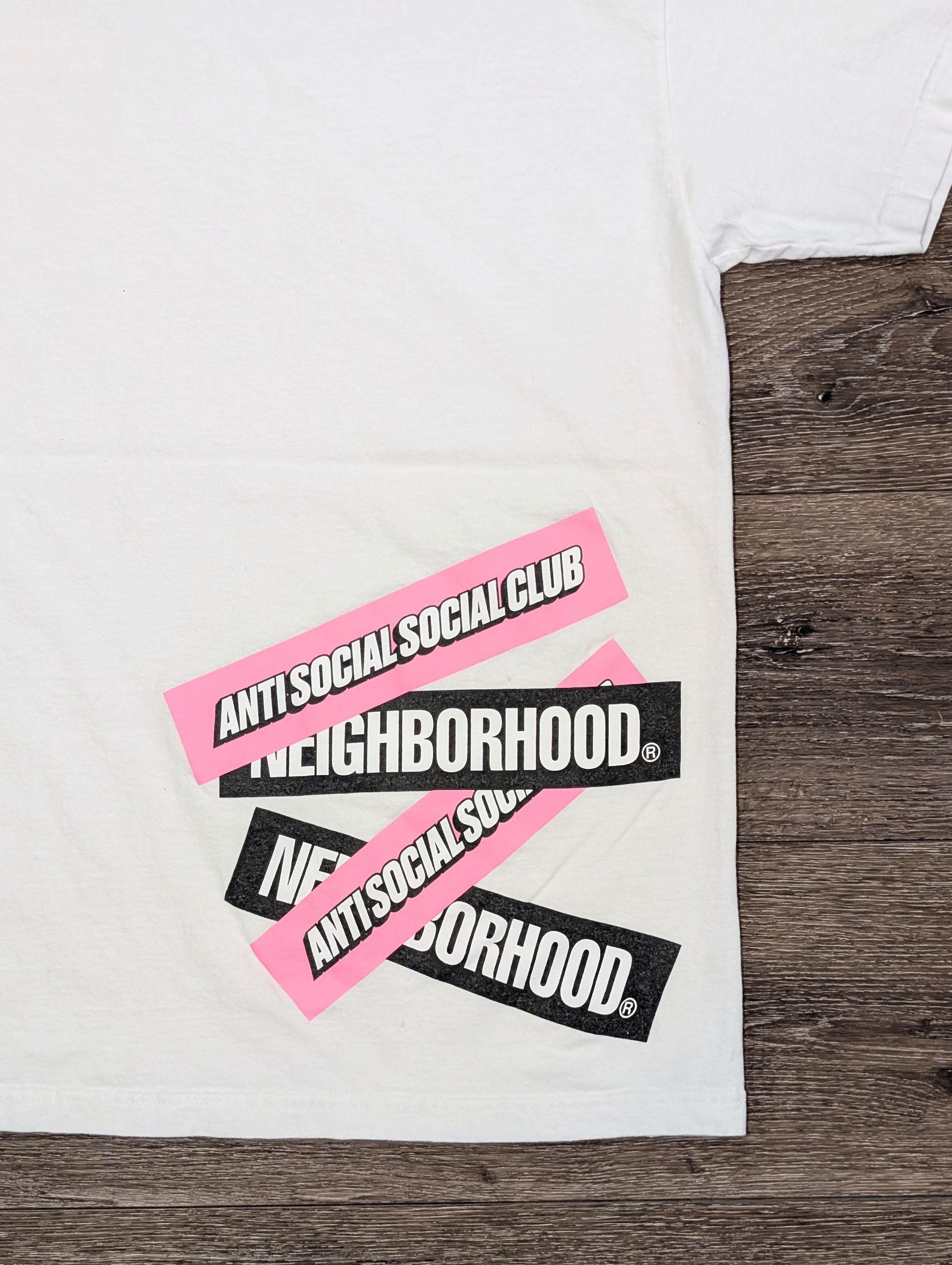 Anti Social Social Club × Neighborhood Anti Social Social Club x Neighborhood t-shirt - SIZE L Size US L / EU 52-54 / 3 - 7 Thumbnail