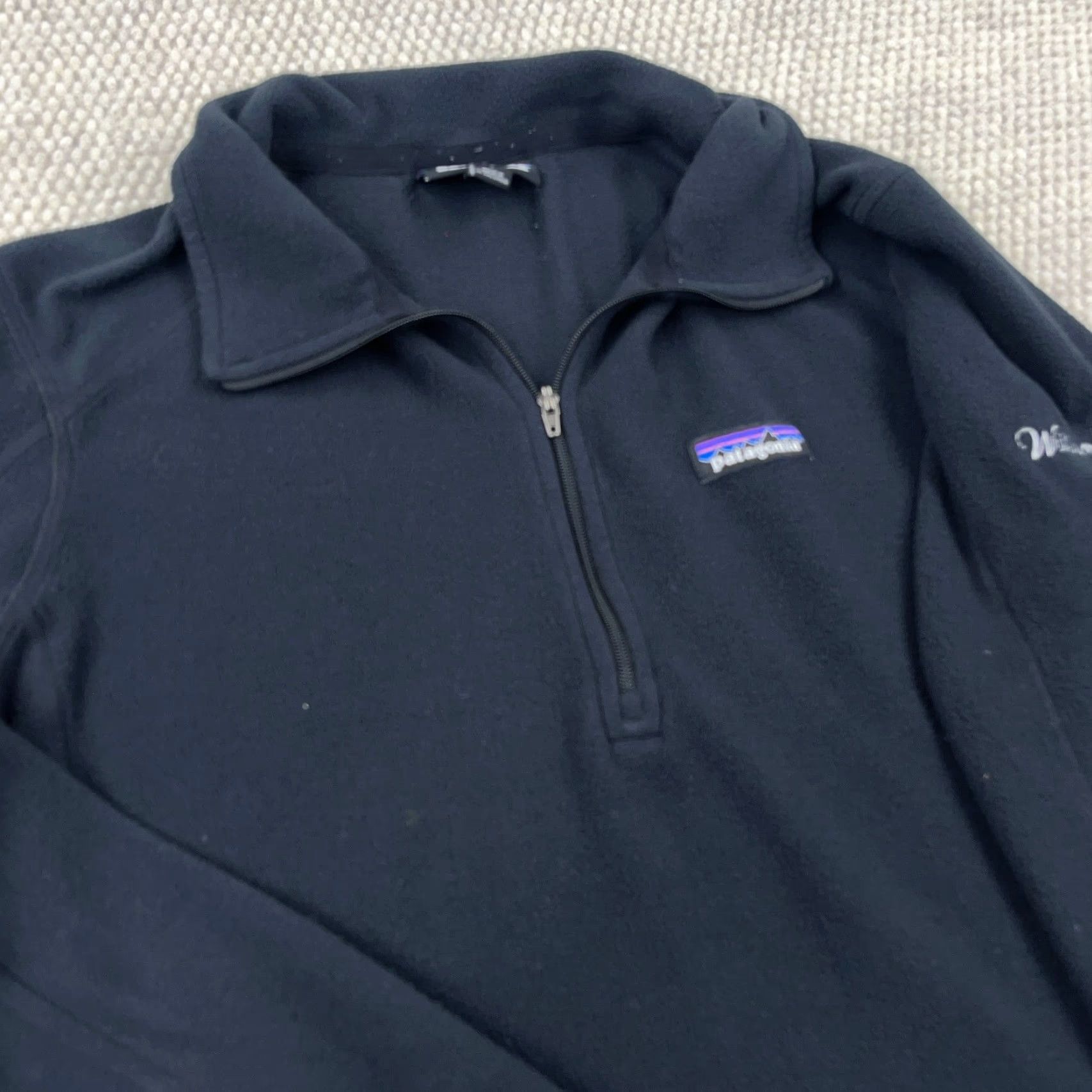 Patagonia Patagonia Sweater Women Large Black Pullover Fleece 1/4 Zip Jacket Size L / US 10 / IT 46 - 4 Thumbnail