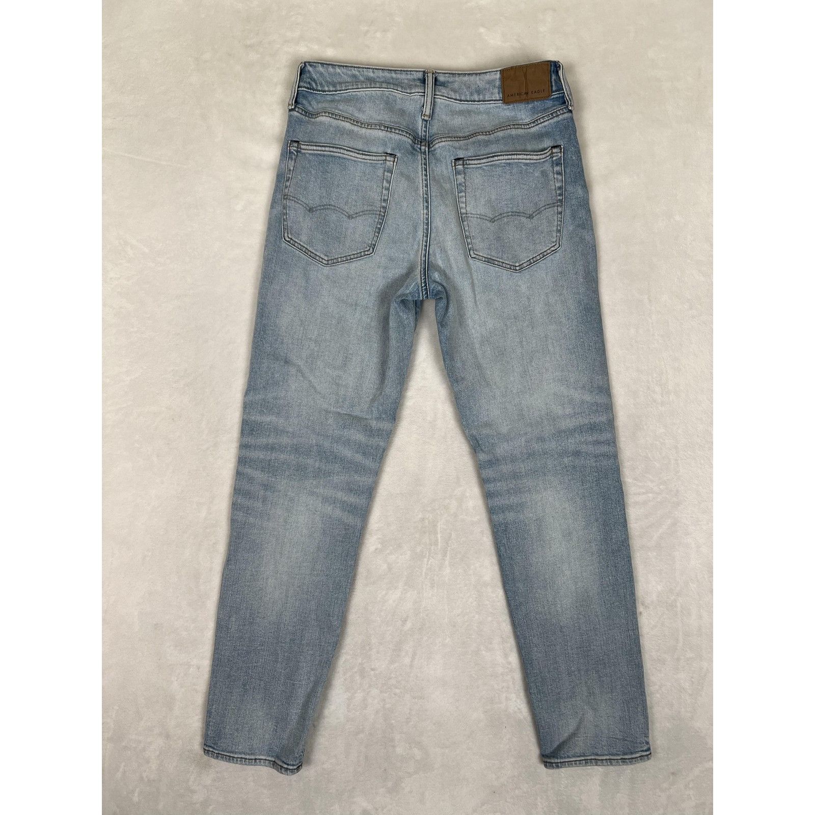 American Eagle Outfitters American Eagle Jeans Mens 28x30 Blue Skinny Light Wash Real Size US 28 / EU 44 - 6 Thumbnail