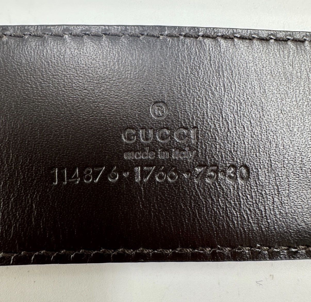 Gucci GUCCI Classic Silver Buckle Monogram Canvas Leather Belt K12 Size ONE SIZE - 6 Thumbnail