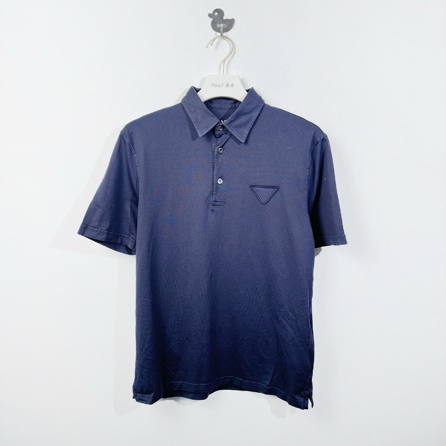 Prada Prada Navy Cotton Polo Shirt Size M Size US M / EU 48-50 / 2 - 1 Thumbnail