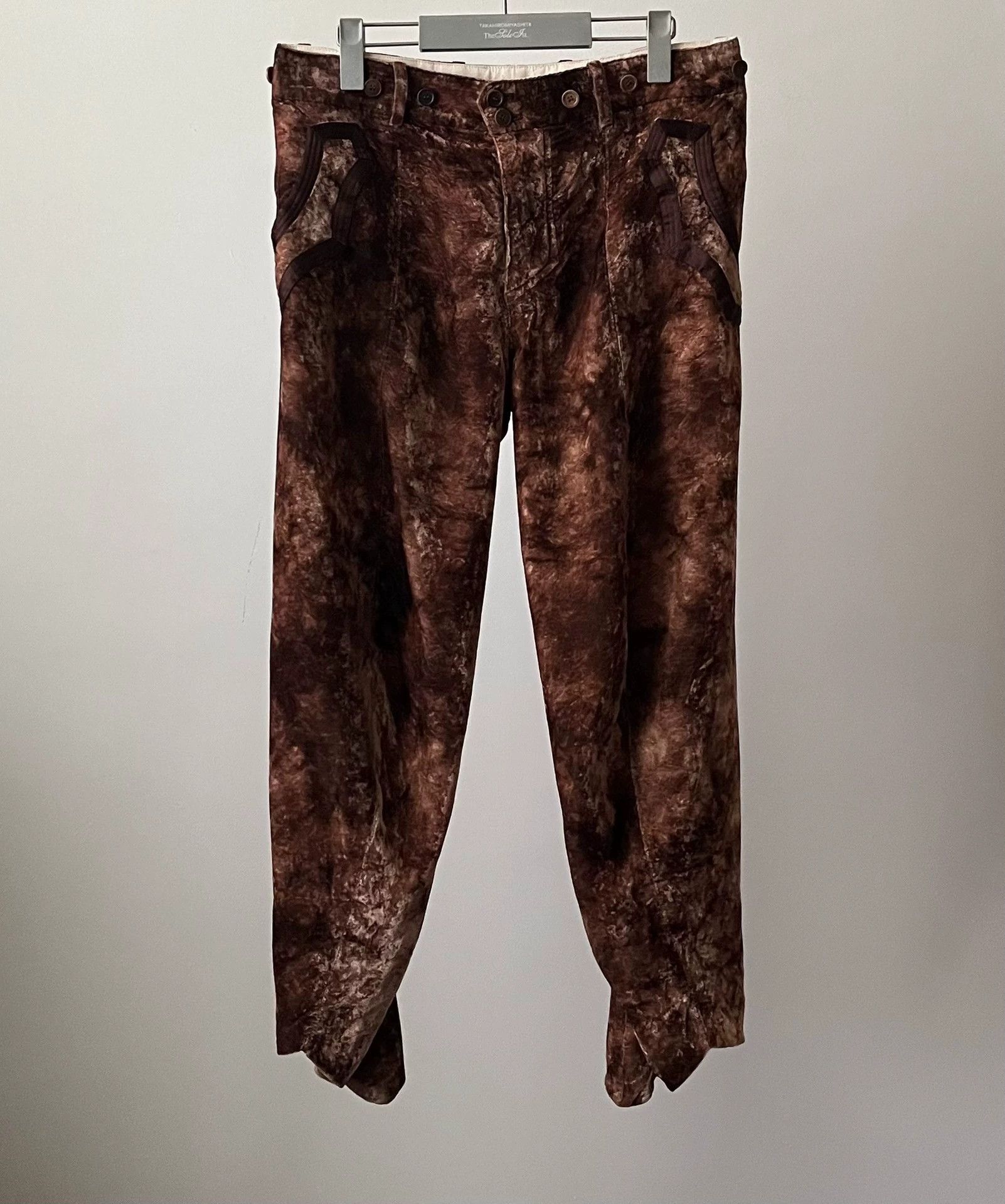 パンツ NUMBER (N)INE Zip Velvet Pants Archive Japanese Brand × Number (N)ine Archive Number Nine Velvet Pants