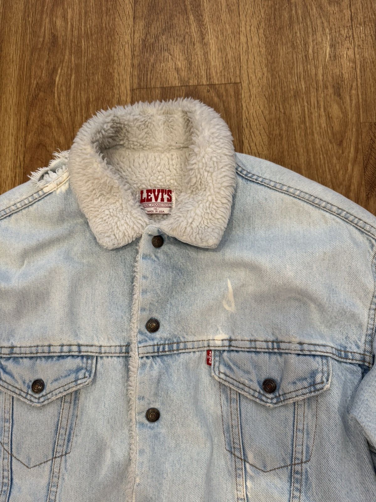 Levi's × Vintage Levis San Francisco Sherpa 80s Size US XL / EU 56 / 4 - 2 Thumbnail