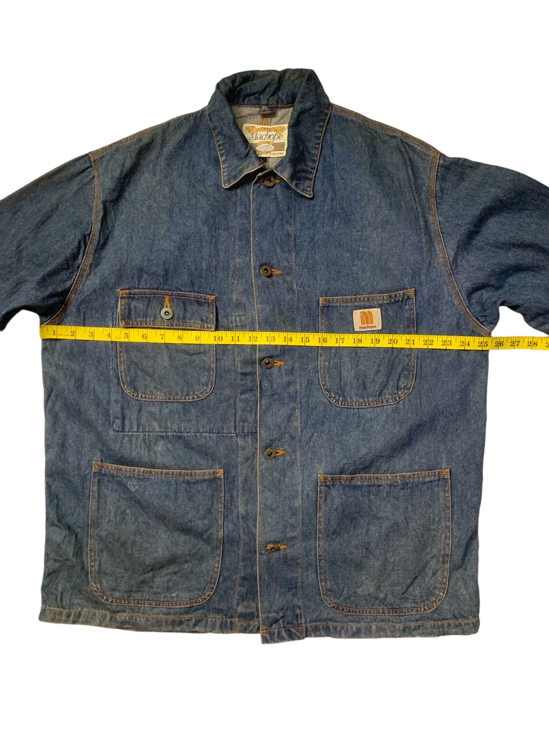Japanese Brand Rare Design Vintage Machope Chore Denim Jackets Size US L / EU 52-54 / 3 - 9 Thumbnail
