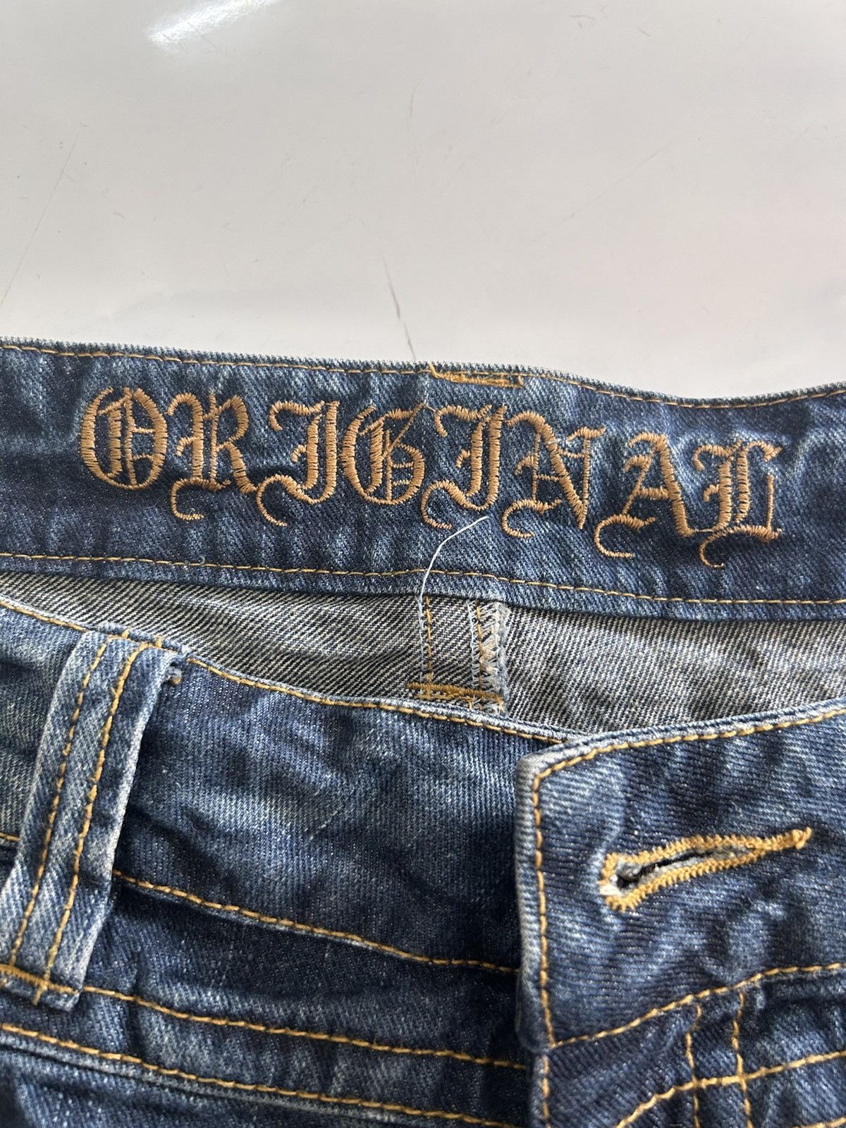 Japanese Brand × Vintage Vintage Japanese Distressed Denim Skull Patches Jeans Size US 35 - 15 Thumbnail