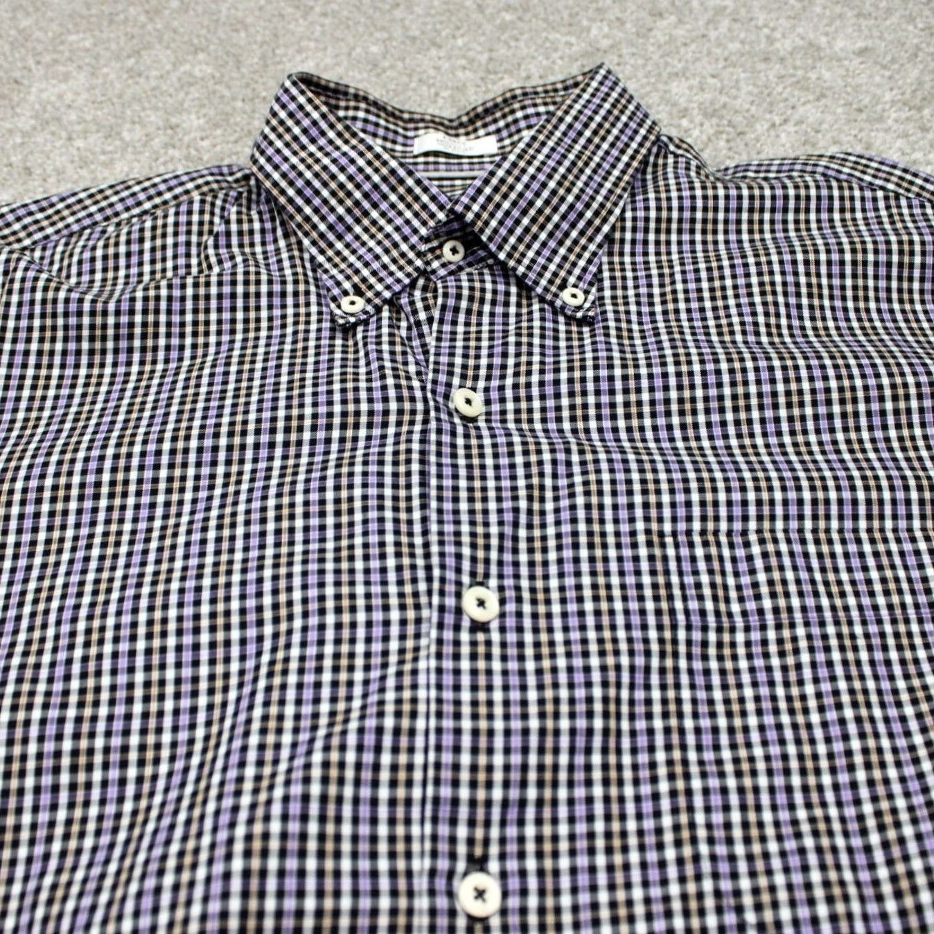 Peter Millar Peter Millar Shirt Mens Large Purple/Orange/Black/White Cotton L/S Button Down Shirt Size US L / EU 52-54 / 3 - 5 Thumbnail