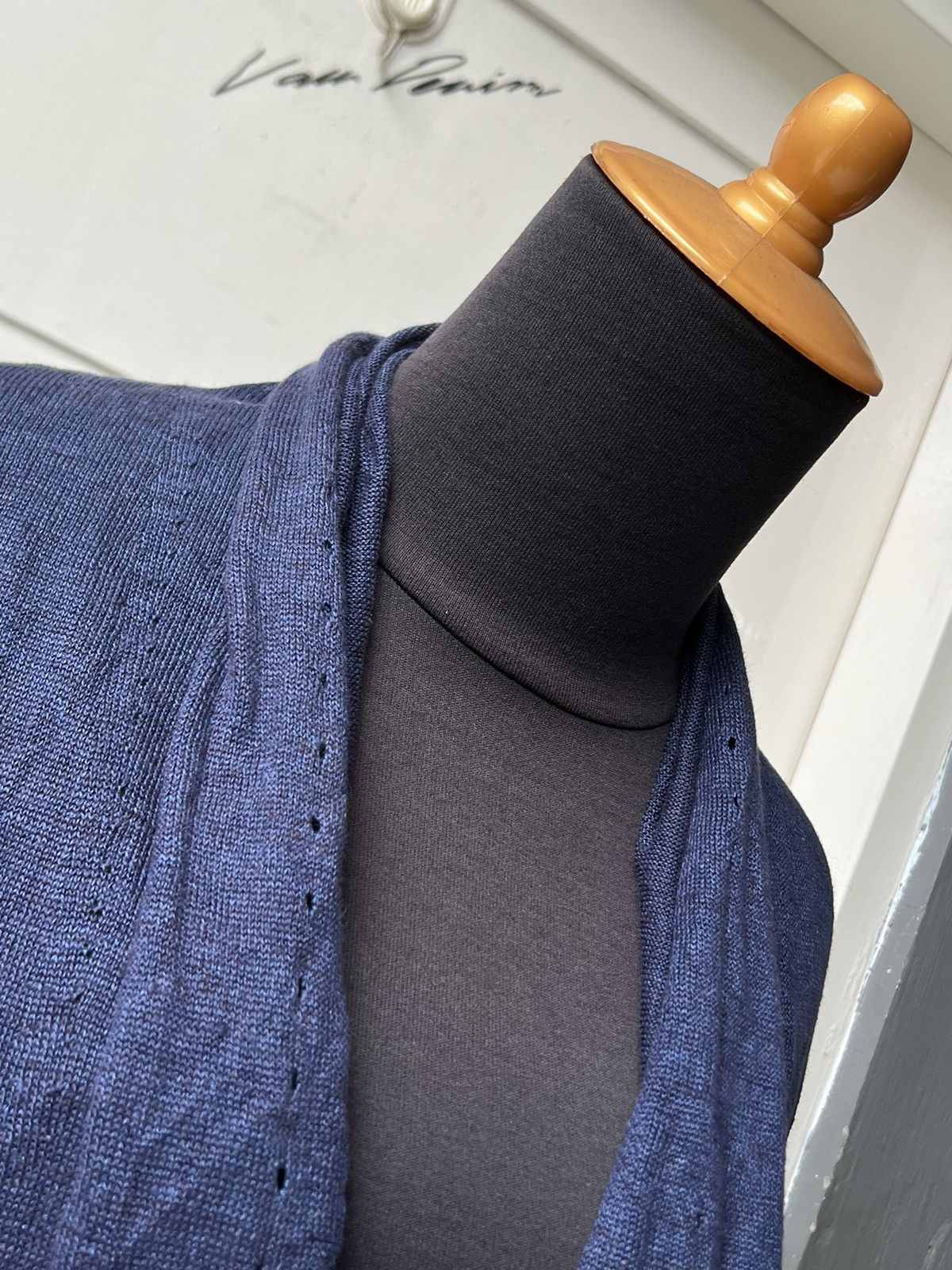 Yohji Yamamoto Y'S FOR LIVING Yohji Yamamoto Blue Cardigan Size US L / EU 52-54 / 3 - 18 Thumbnail