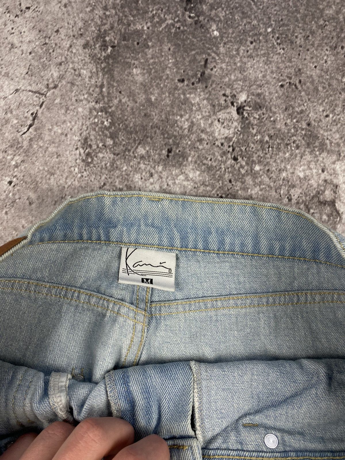 Karl Kani Vintage Karl Kani pants Faded denim thrashed distressed Size US 32 / EU 48 - 8 Thumbnail