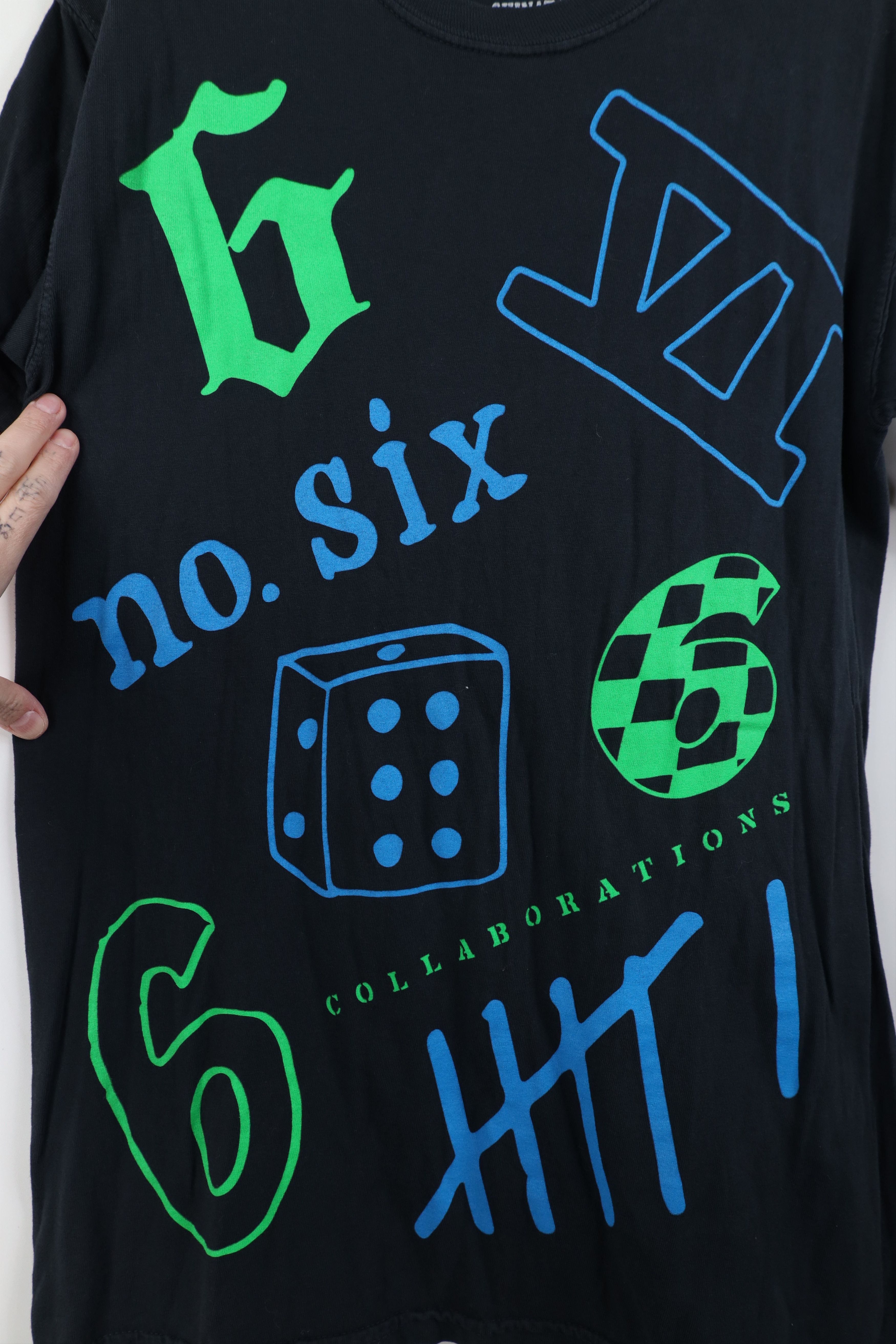 Vintage Ed Sheeran x Chinatown Market Six Short Sleeve T-Shirt Black Size US S / EU 44-46 / 1 - 4 Thumbnail