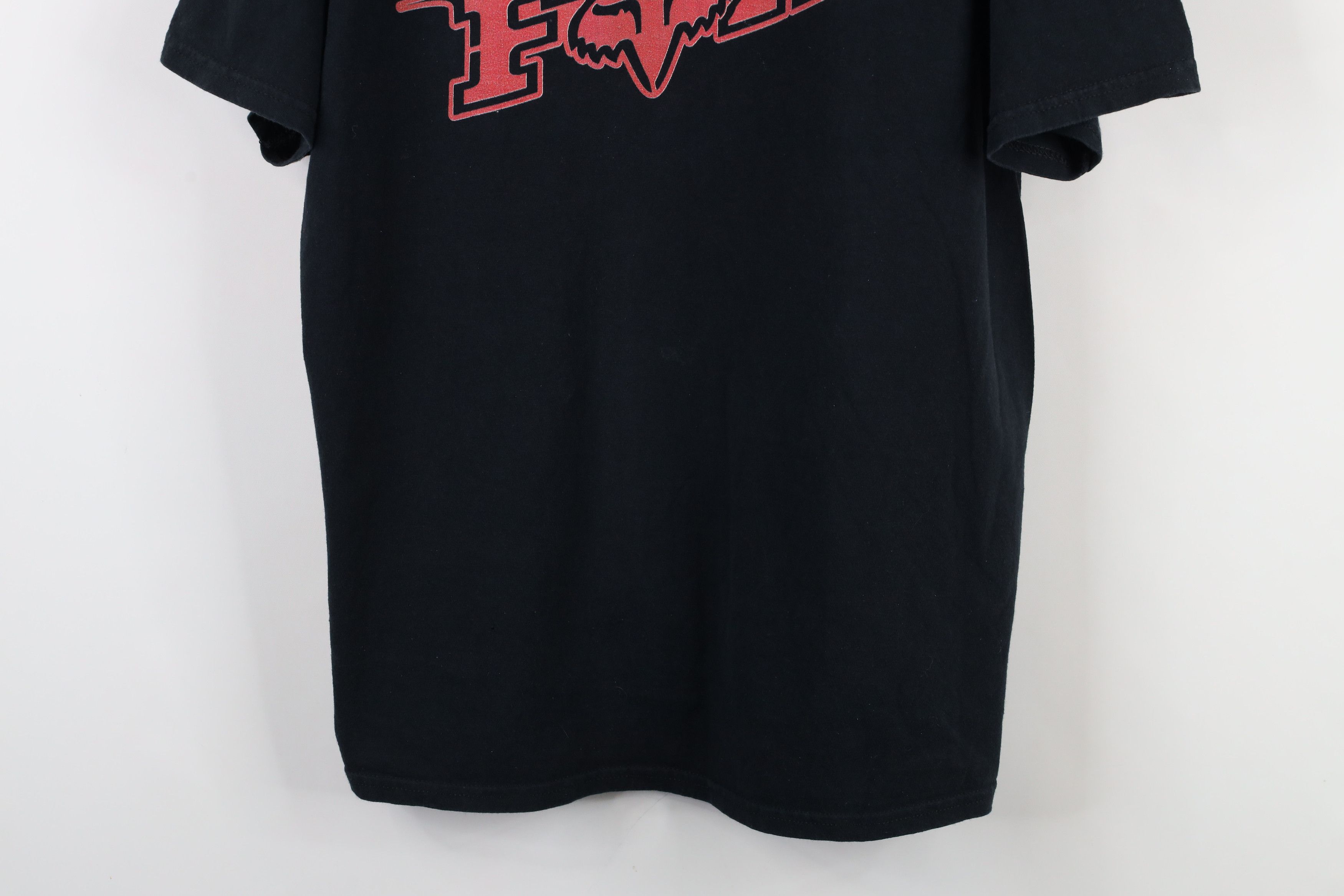 Vintage Vintage 90s Y2K Fox Racing Spell Short Sleeve T-Shirt Black Size US XL / EU 56 / 4 - 3 Thumbnail