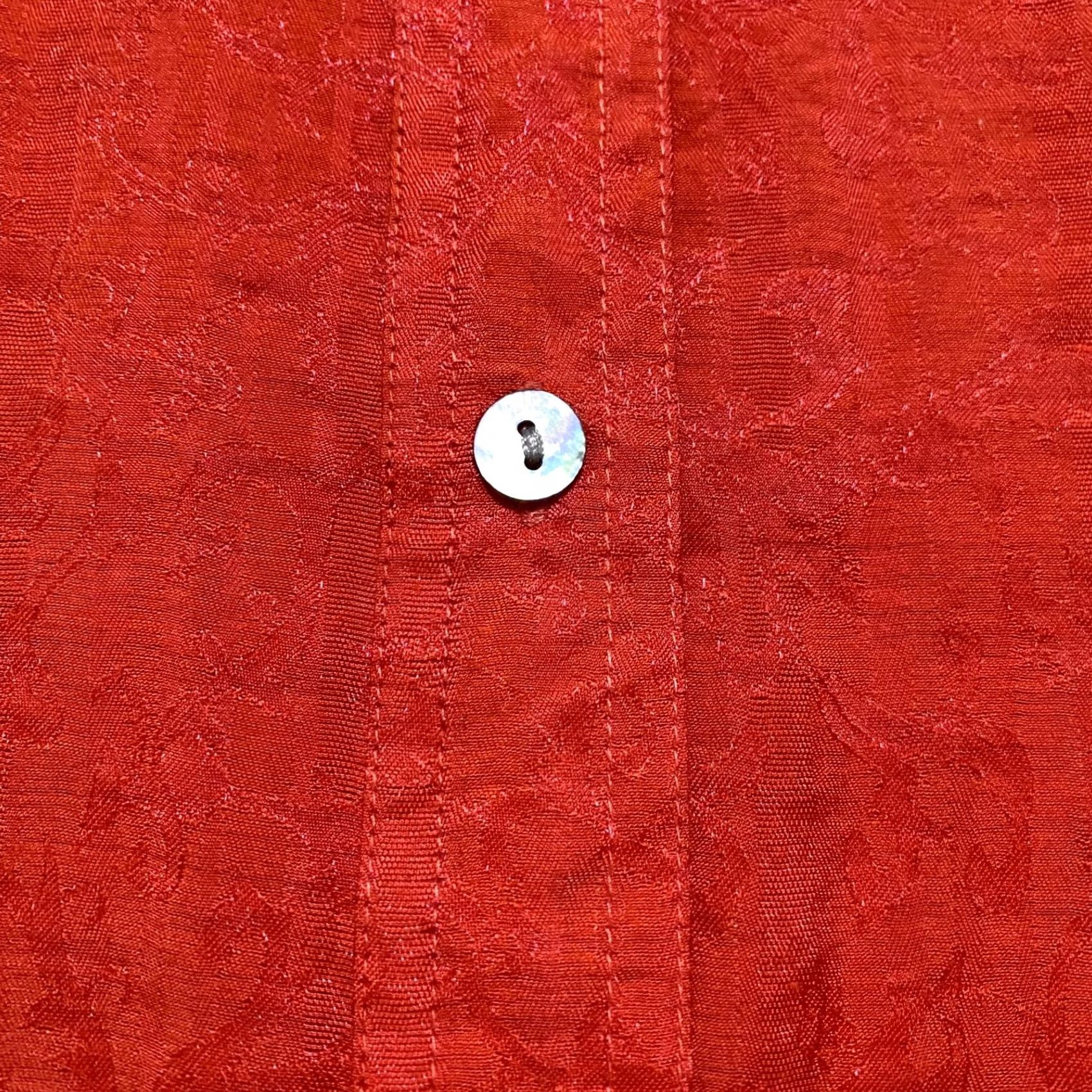 Coldwater Creek Coldwater Creek Womens Shirt Large Solid Orange Long Sleeve Button-Up Size L / US 10 / IT 46 - 4 Thumbnail