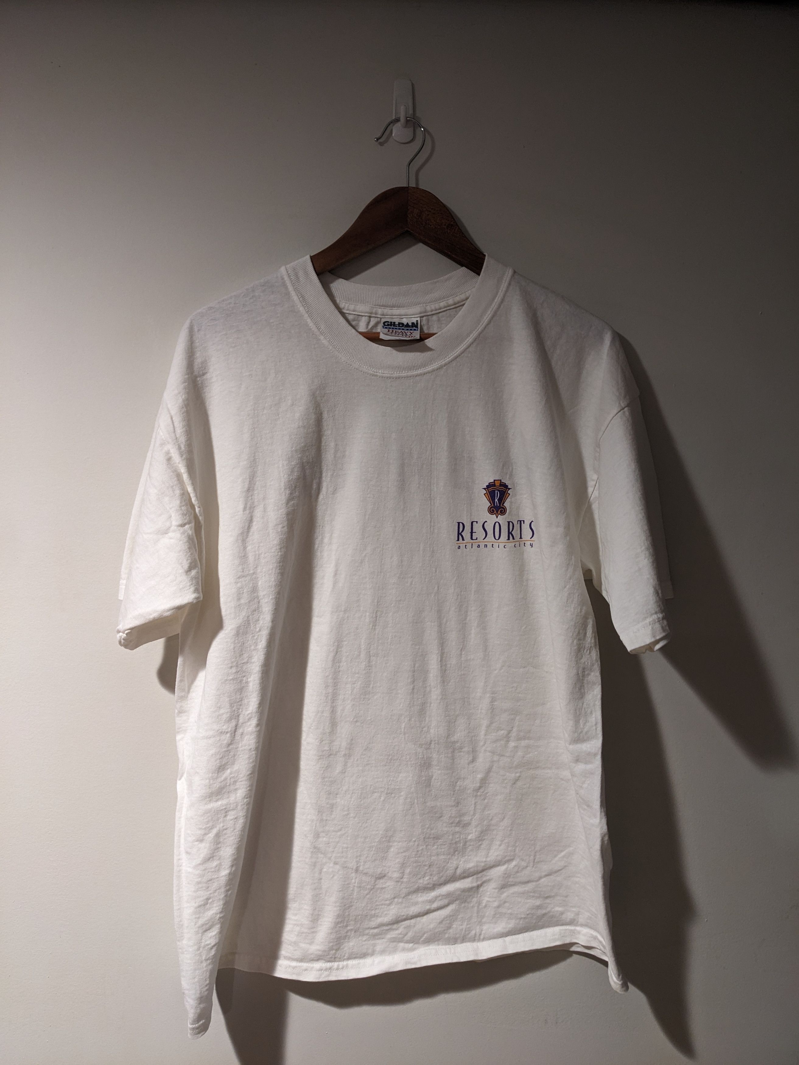 Gildan × Vintage Vintage 90s Resorts Atlantic City Keep it Real XL T-Shirt Size US XL / EU 56 / 4 - 1 Thumbnail