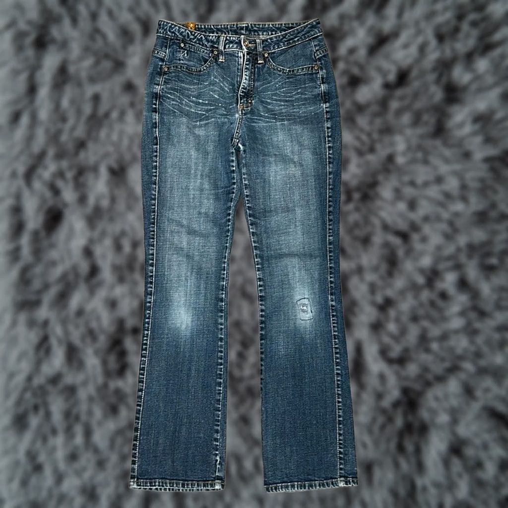 Wrangler Wrangler Aura Blue Boot Cut Jeans - Women 30 Regular Size 30, Bootcut, 32 Inseam, 40.5 Length, 8 Leg Opening, 10 Rise, 11.5 Thigh, MS10698 Size 30" / US 8 / IT 44 - 1 Thumbnail