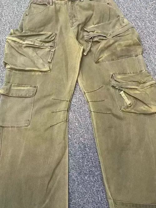 Other Punk wasteland style dyed distressed multi-pocket jeans Size US 30 / EU 46 - 4 Thumbnail
