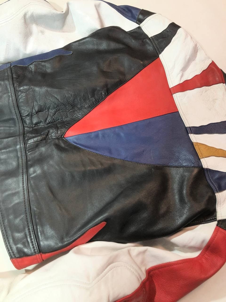 Other Polo Vintage Rare Avangarde Moto Racing Leather Jacket Size US L / EU 52-54 / 3 - 9 Thumbnail