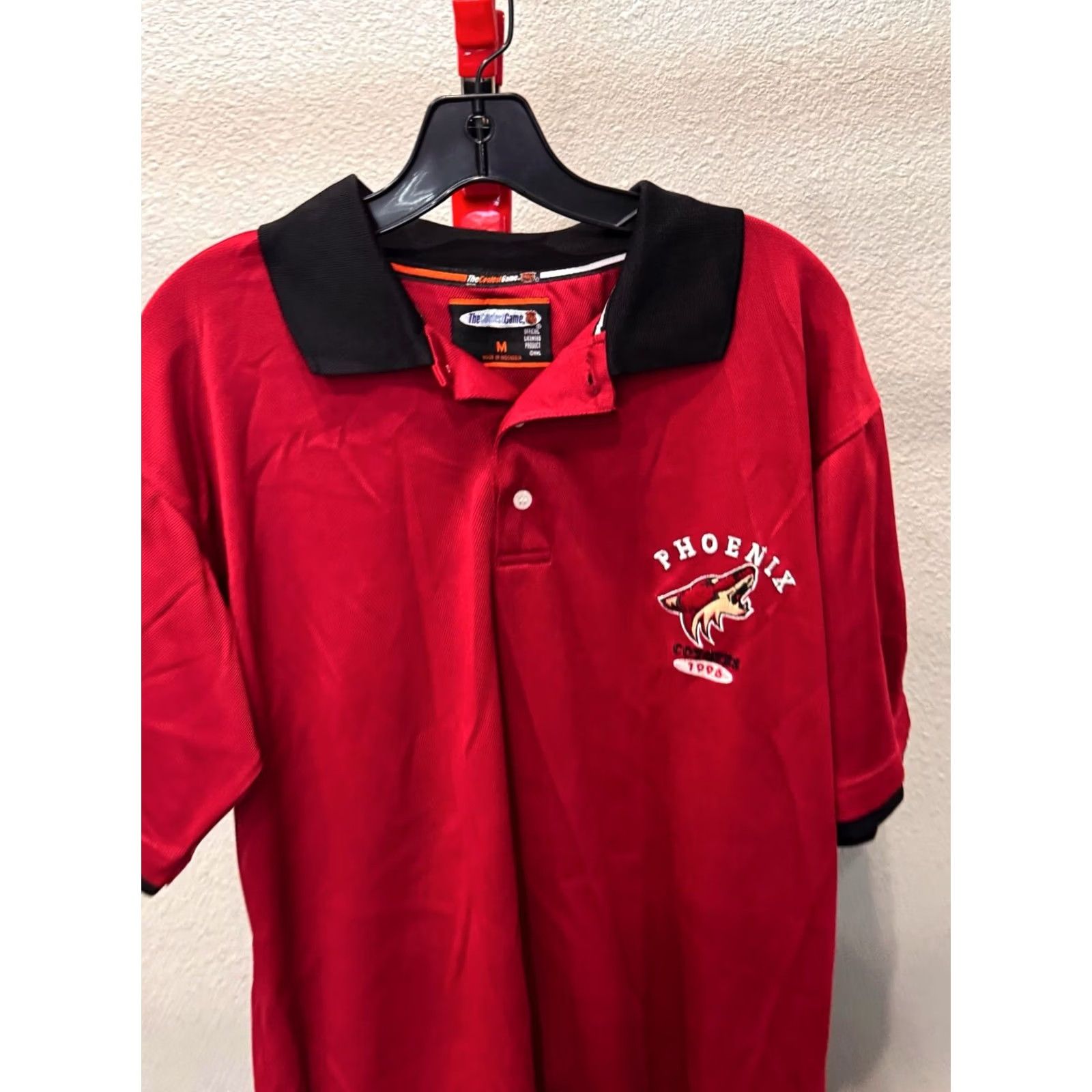NHL NHL Phoenix Coyotes 1996 Hockey SHORT SLEEVE POLO SHIRT Medium M Size US M / EU 48-50 / 2 - 4 Thumbnail