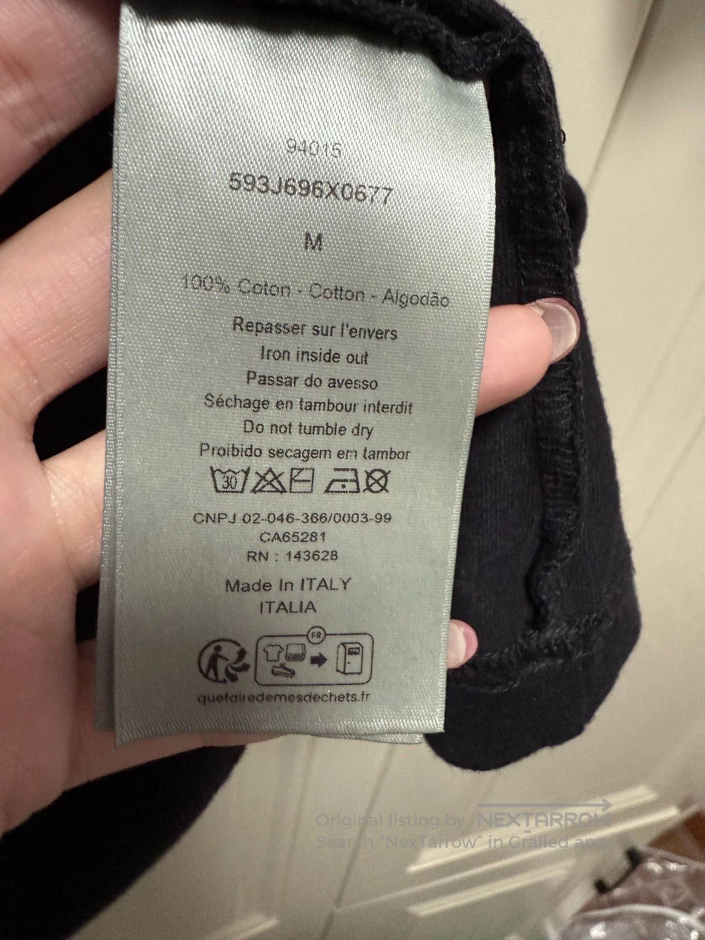 Dior Dior Black Logo Print Short-Sleeve T-Shirt. Size US M / EU 48-50 / 2 - 4 Thumbnail