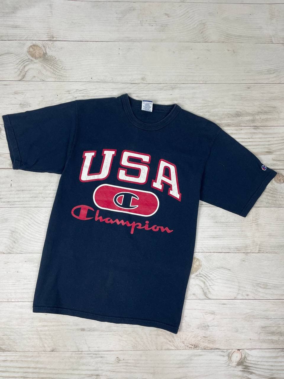Champion Vintage Champion USA T-Shirt 90s Size US M / EU 48-50 / 2 - 1 Thumbnail