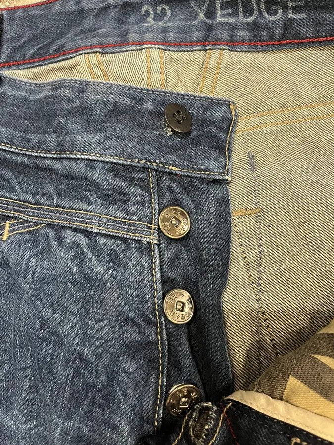 Designer × Marithe + Francois Girbaud × Vintage 2000s Marithé + François Girbaud Navy Brut Denim Jeans Size US 31 - 8 Thumbnail