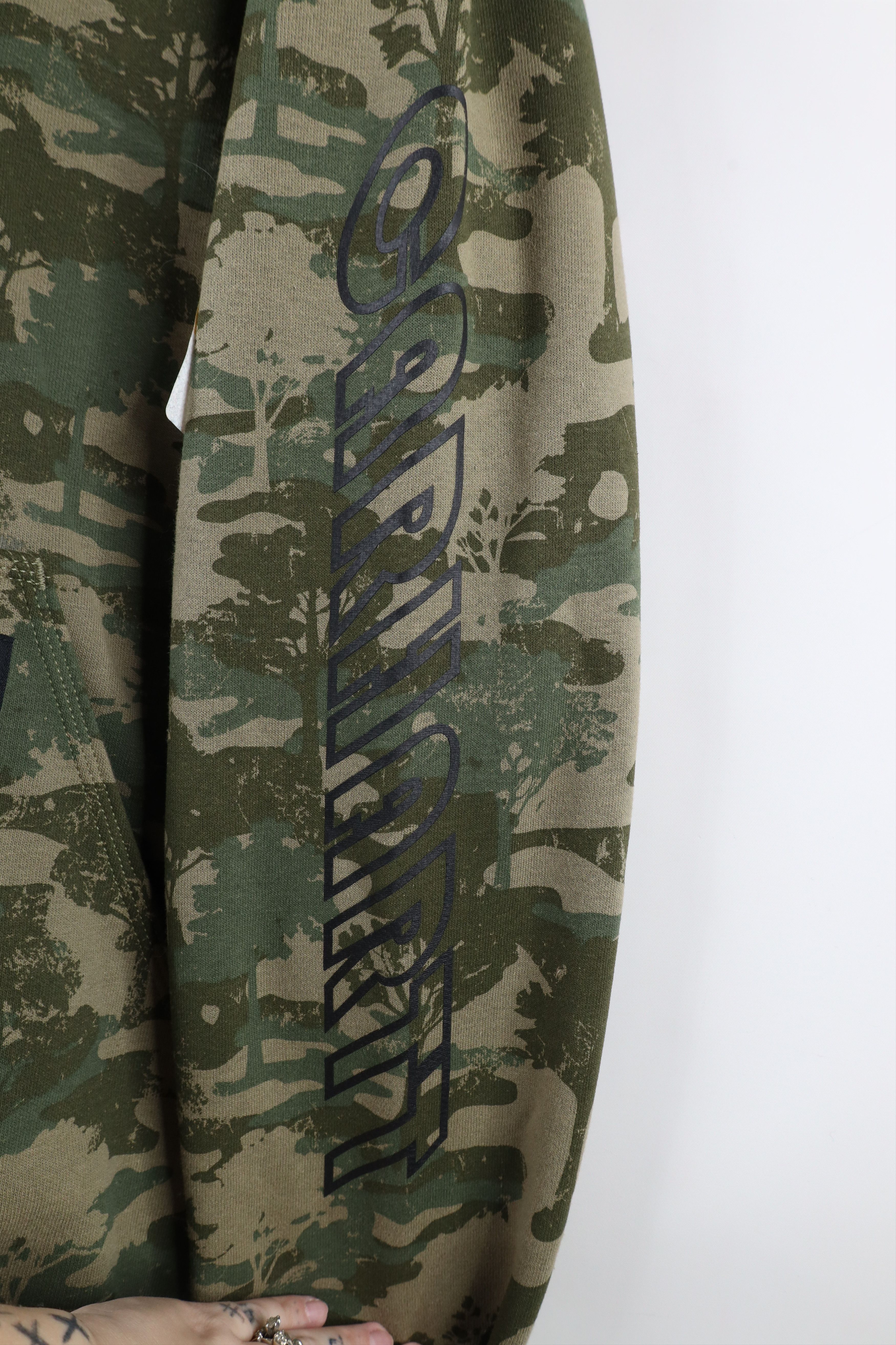 Carhartt New Carhartt Spell Out Camouflage Hoodie Sweatshirt Green Size US S / EU 44-46 / 1 - 4 Thumbnail