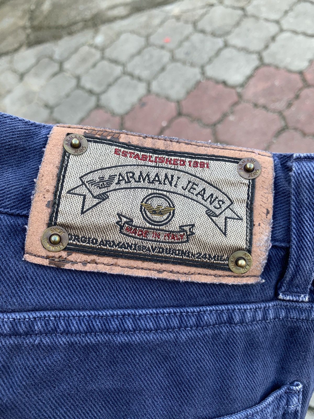 Armani × Vintage Rare! Vintage Armani Jeans Denim Jeans Pants Size US 31 - 9 Thumbnail