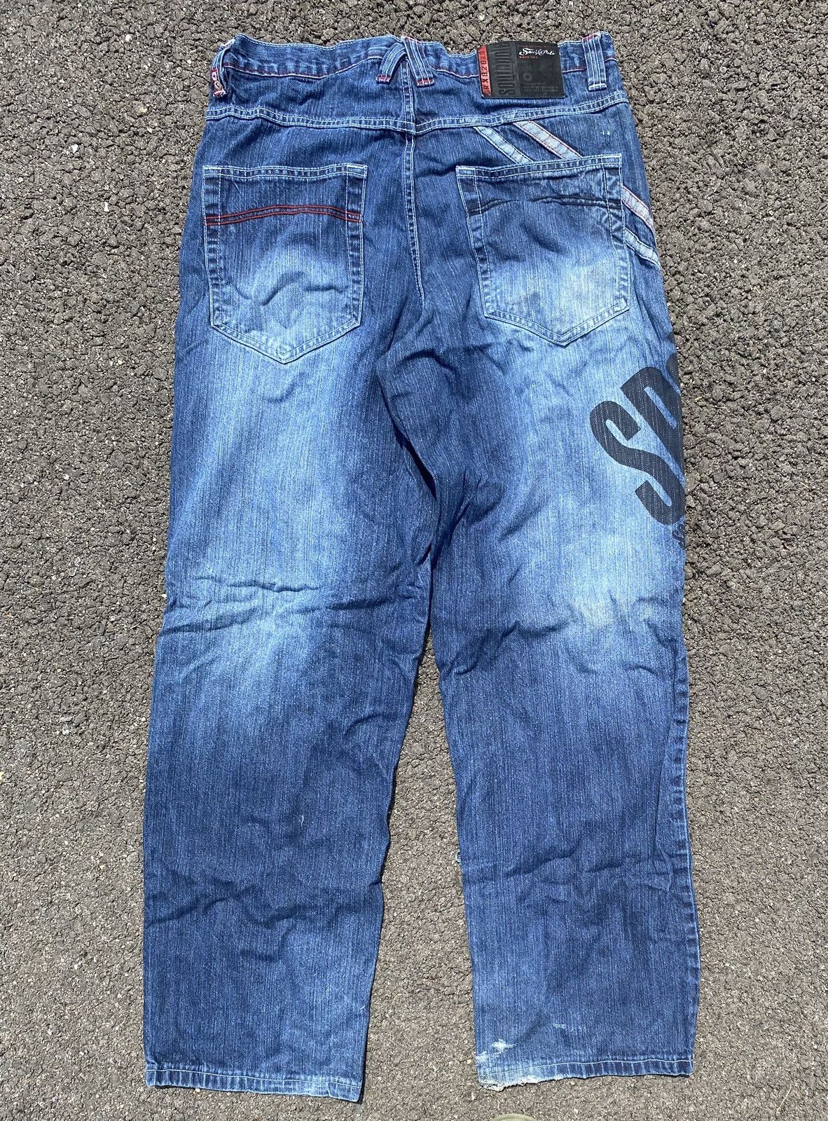 Southpole Crazy vintage red tab baggy southpole jeans Size US 32 / EU 48 - 3 Thumbnail
