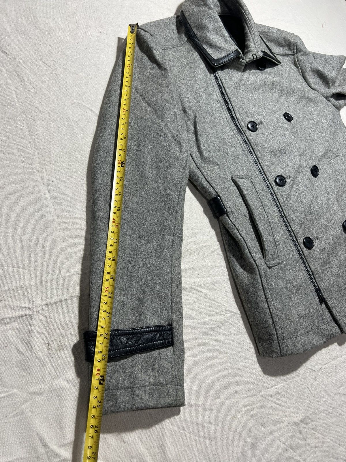 Tete Homme Tête Homme wool-blend double-breasted peacoat with zipper Size US M / EU 48-50 / 2 - 9 Thumbnail