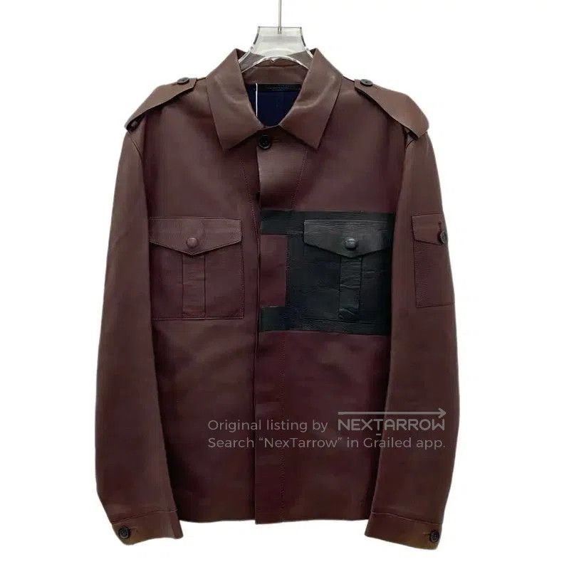 Valentino Valentino Brown Leather Jacket for Men . Size US M / EU 48-50 / 2 - 1 Thumbnail